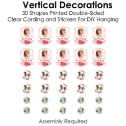 Big Dot Of Happiness Run Wild Horses - Pony Birthday Party DIY Dangler Backdrop - Hanging Vertical Decorations - 30 Pieces -Aurora Party Sales GUEST e36423de 9025 4499 b1ba df2cdc7d9e37