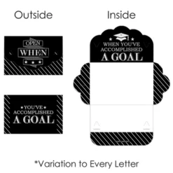 Big Dot Of Happiness Graduation Cheers - High School Or College Grad Cards Gift Box Kit - Open When Letters - Set Of 8 -Aurora Party Sales GUEST e3fb2a48 2ff6 48a1 9c5b a0a7914b9ac7