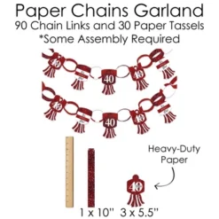 Big Dot Of Happiness We Still Do - 40th Wedding Anniversary - Banner And Photo Booth Decorations - Anniversary Party Supplies Kit - Doterrific Bundle -Aurora Party Sales GUEST e48919da 83e5 47f7 a331 8e523455ce30