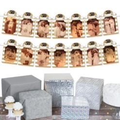 Big Dot Of Happiness We Still Do - 50th Wedding Anniversary - DIY Anniversary Party Decor - Picture Display - Photo Banner