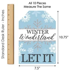 Big Dot Of Happiness Winter Wonderland - Hanging Vertical Paper Door Banners - Snowflake Holiday Party & Winter Wedding Wall Kit - Indoor Door Decor -Aurora Party Sales GUEST e5449f58 9369 47ce b805 57677e441b52