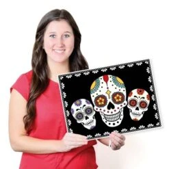 Big Dot Of Happiness Day Of The Dead - Party Table Decorations - Sugar Skull Party Placemats - Set Of 16 -Aurora Party Sales GUEST e5685751 7fd9 4d77 808a 4f9348ad53d6