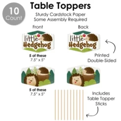Big Dot Of Happiness Forest Hedgehogs - Woodland Birthday Party Or Baby Shower Supplies Decoration Kit - Decor Galore Party Pack - 51 Pieces -Aurora Party Sales GUEST e63c97cc c664 4fdb 9da8 c1fcb383228c