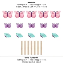 Big Dot Of Happiness Beautiful Butterfly - Floral Baby Shower Or Birthday Party Centerpiece Sticks - Table Toppers - Set Of 15 10 Big Dot Of Happiness Beautiful Butterfly - Floral Baby Shower Or Birthday Party Centerpiece Sticks - Table Toppers - Set Of 15 -Aurora Party Sales GUEST e65b4302 e50a 4de6 a9b9 d4bd3fd2cf07