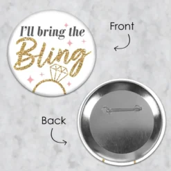 Big Dot Of Happiness I'll Bring The Bling - 3 Inch Pink And Gold Bachelorette Party Badge - Pinback Buttons - Set Of 8 10 Big Dot Of Happiness I'll Bring The Bling - 3 Inch Pink And Gold Bachelorette Party Badge - Pinback Buttons - Set Of 8 -Aurora Party Sales GUEST e684a4f8 667d 4ab6 9efd b0bb3cc271c8
