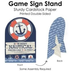 Big Dot Of Happiness Ahoy - Nautical - Baby Shower Or Birthday Party Scavenger Hunt - 1 Stand And 48 Game Pieces - Hide And Find Game -Aurora Party Sales GUEST e727e75b 1889 40a0 8dad 3fc07bd6fdf5