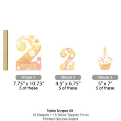 Big Dot Of Happiness Two Groovy - Boho Hippie Second Birthday Party Centerpiece Sticks - Table Toppers - Set Of 15 9 Big Dot Of Happiness Two Groovy - Boho Hippie Second Birthday Party Centerpiece Sticks - Table Toppers - Set Of 15 -Aurora Party Sales GUEST e74a075c b1c5 420c a51f e5a8b6040af8