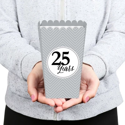 Big Dot Of Happiness We Still Do - Silver 25th Wedding Anniversary Party Favors Popcorn Treat Boxes - Set Of 12 3 Big Dot Of Happiness We Still Do - Silver 25th Wedding Anniversary Party Favors Popcorn Treat Boxes - Set Of 12 - Image 3