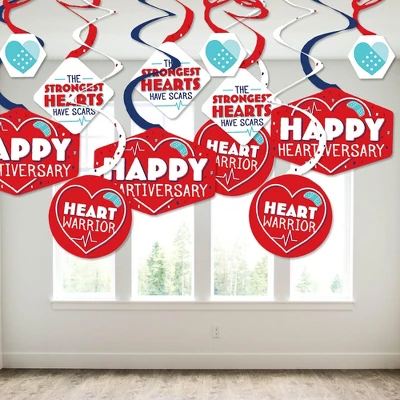 Big Dot Of Happiness Happy Heartiversary - CHD Awareness Hanging Decor - Party Decoration Swirls - Set Of 40 7 Big Dot Of Happiness Happy Heartiversary - CHD Awareness Hanging Decor - Party Decoration Swirls - Set Of 40 - Image 7