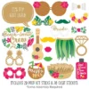 Big Dot Of Happiness Last Luau - Tropical Bachelorette Party And Bridal Shower Photo Booth Props Kit - 20 Count