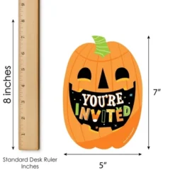 Big Dot Of Happiness Jack-O'-Lantern Halloween - Shaped Fill-In Invitations - Kids Halloween Party Invitation Cards With Envelopes - Set Of 12 8 Big Dot Of Happiness Jack-O'-Lantern Halloween - Shaped Fill-In Invitations - Kids Halloween Party Invitation Cards With Envelopes - Set Of 12 -Aurora Party Sales GUEST e83b2696 e1cc 4486 8557 73fdc2618f22