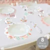 Big Dot Of Happiness Let’s Be Fairies - Fairy Garden Birthday Party Paper Charger And Table Decorations - Chargerific Kit - Place Setting For 8