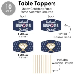 Big Dot Of Happiness Last Sail Before The Veil - Nautical Bachelorette And Bridal Shower Supplies Decoration Kit - Decor Galore Party Pack - 51 Pieces -Aurora Party Sales GUEST e8642d3c 8e66 4a1a a191 1f09e51dff3c