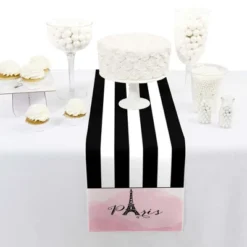 Big Dot Of Happiness Paris, Ooh La La - Petite Paris Themed Party Paper Table Runner - 12 X 60 Inches