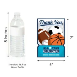 Big Dot Of Happiness Go, Fight, Win - Sports - Shaped Thank You Cards - Baby Shower Or Birthday Party Thank You Note Cards With Envelopes - Set Of 12 -Aurora Party Sales GUEST e92162bd 6451 4437 a7a9 6e2c0122ec72