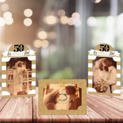 Big Dot Of Happiness We Still Do - 50th Wedding Anniversary - Anniversary Party 4x6 Picture Display - Paper Photo Frames - Set Of 12 -Aurora Party Sales GUEST e93879e8 e561 4ffa bf68 1d5acc0b079f