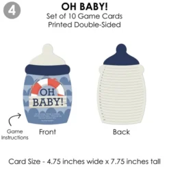 Big Dot Of Happiness Ahoy – Nautical - 4 Baby Shower Games - 10 Cards Each - Gamerific Bundle -Aurora Party Sales GUEST e95c32bd 19cc 487f ae00 48f227e7044a