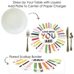Big Dot Of Happiness So Many Ways To Be Human - Pride Party Round Table Decorations - Paper Chargers - Place Setting For 12 11 Big Dot Of Happiness So Many Ways To Be Human - Pride Party Round Table Decorations - Paper Chargers - Place Setting For 12 -Aurora Party Sales GUEST e99378af ebec 4880 a3f4 cc0ec78c7fa3