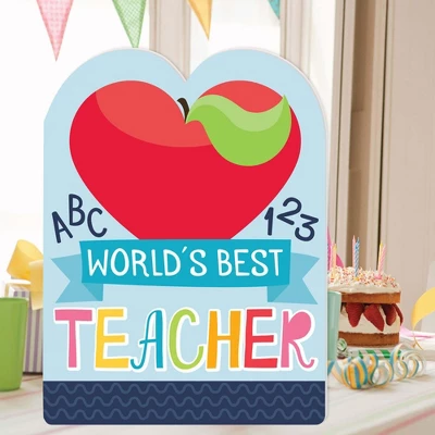 Big Dot Of Happiness Teacher Appreciation - First Day Of School Giant Greeting Card - Big Shaped Jumborific Card 1 Big Dot Of Happiness Teacher Appreciation - First Day Of School Giant Greeting Card - Big Shaped Jumborific Card