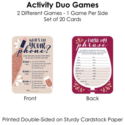 Big Dot Of Happiness But First, Wine - 2-in-1 Wine Tasting Party Cards - Activity Duo Games - Set Of 20 3 Big Dot Of Happiness But First, Wine - 2-in-1 Wine Tasting Party Cards - Activity Duo Games - Set Of 20 - Image 3