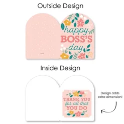 Big Dot Of Happiness Female Best Boss Ever - Happy Women Boss's Day Giant Greeting Card - Big Shaped Jumborific Card - 16.5 X 22 Inches -Aurora Party Sales GUEST ea5c0377 44e5 4914 bd72 23da09f6a376