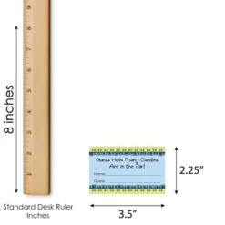 Big Dot Of Happiness Baby Boy Teddy Bear - How Many Candies Baby Shower Game - 1 Stand And 40 Cards - Candy Guessing Game -Aurora Party Sales GUEST ea89cb04 6563 455d 866f 9a7903e22338