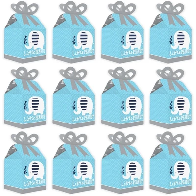 Big Dot Of Happiness Blue Elephant - Square Favor Gift Boxes - Boy Baby Shower Or Birthday Party Bow Boxes - Set Of 12 3 Big Dot Of Happiness Blue Elephant - Square Favor Gift Boxes - Boy Baby Shower Or Birthday Party Bow Boxes - Set Of 12 - Image 3