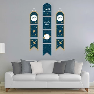 Big Dot Of Happiness Twinkle Twinkle Little Star - Hanging Vertical Paper Door Banners - Baby Shower Or Birthday Party Wall Kit - Indoor Door Decor 1 Big Dot Of Happiness Twinkle Twinkle Little Star - Hanging Vertical Paper Door Banners - Baby Shower Or Birthday Party Wall Kit - Indoor Door Decor