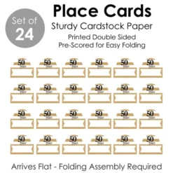 Big Dot Of Happiness We Still Do - 50th Wedding Anniversary - Anniversary Party Tent Buffet Card - Table Setting Name Place Cards - Set Of 24 -Aurora Party Sales GUEST eb7ff882 7f33 4a7a a9ec 1e0043301409