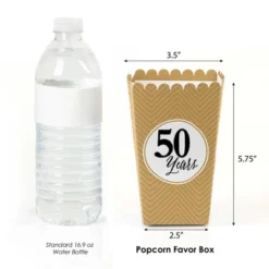 Big Dot Of Happiness We Still Do - 50th Wedding Anniversary Party Favor Popcorn Treat Boxes - Set Of 12