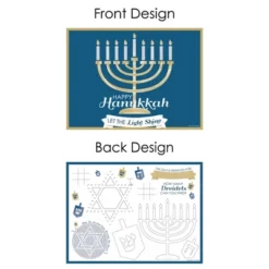 Big Dot Of Happiness Happy Hanukkah - Paper Chanukah Holiday Party Coloring Sheets - Activity Placemats - Set Of 16 8 Big Dot Of Happiness Happy Hanukkah - Paper Chanukah Holiday Party Coloring Sheets - Activity Placemats - Set Of 16 -Aurora Party Sales GUEST ebbe2894 9e1c 4e3f b704 f3552cb3a83a