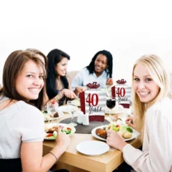 Big Dot Of Happiness We Still Do - 40th Wedding Anniversary - Table Decorations - Anniversary Party Fold And Flare Centerpieces - 10 Count -Aurora Party Sales GUEST ec121abf 36fb 418f a19b 568a23da2334