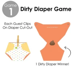 Big Dot Of Happiness Baby Neutral - Baby Shower Conversation Starter - 2-in-1 Dirty Diaper Game - Set Of 24 9 Big Dot Of Happiness Baby Neutral - Baby Shower Conversation Starter - 2-in-1 Dirty Diaper Game - Set Of 24 -Aurora Party Sales GUEST ecaefc3d 7974 4117 a559 4449c001e0d8