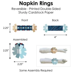 Big Dot Of Happiness Boy 16th Birthday - Sweet Sixteen Birthday Party Paper Charger & Table Decorations Chargerific Kit For 8 -Aurora Party Sales GUEST ed18c815 7fb1 4368 abd9 03df0580d98b