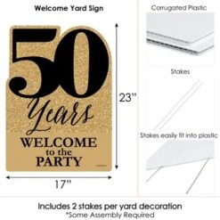 Big Dot Of Happiness We Still Do - 50th Wedding Anniversary - Party Decorations - Anniversary Party Welcome Yard Sign 9 Big Dot Of Happiness We Still Do - 50th Wedding Anniversary - Party Decorations - Anniversary Party Welcome Yard Sign -Aurora Party Sales GUEST ed2bdec6 087b 4533 9302 757748cd6ca9