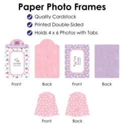 Big Dot Of Happiness Beautiful Butterfly - Floral Baby Shower Or Birthday Party 4x6 Picture Display - Paper Photo Frames - Set Of 12 -Aurora Party Sales GUEST ede1a7b9 e8e6 4999 8695 70016518afe6