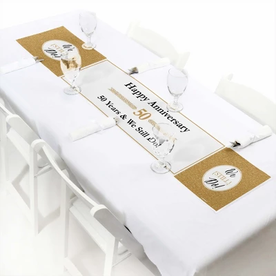 Big Dot Of Happiness We Still Do - 50th Wedding Anniversary Party Decorations Party Banner 4 Big Dot Of Happiness We Still Do - 50th Wedding Anniversary Party Decorations Party Banner - Image 4