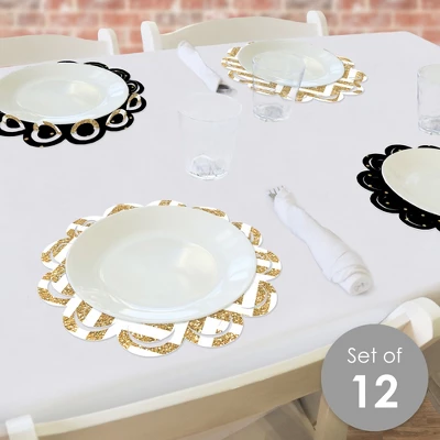 Big Dot Of Happiness Tassel Worth The Hassle - Gold - Graduation Party Round Table Decorations - Paper Chargers - Place Setting For 12 1 Big Dot Of Happiness Tassel Worth The Hassle - Gold - Graduation Party Round Table Decorations - Paper Chargers - Place Setting For 12