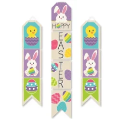 Big Dot Of Happiness Hippity Hoppity - Hanging Vertical Paper Door Banners - Easter Bunny Party Wall Decoration Kit - Indoor Door Decor -Aurora Party Sales GUEST eea1928b c867 43a9 a2df 9a1bf74837e9