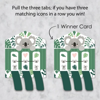 Big Dot Of Happiness Koala Cutie - Bear Birthday Party And Baby Shower Game Pickle Cards - Pull Tabs 3-in-a-Row - Set Of 12 2 Big Dot Of Happiness Koala Cutie - Bear Birthday Party And Baby Shower Game Pickle Cards - Pull Tabs 3-in-a-Row - Set Of 12 - Image 2