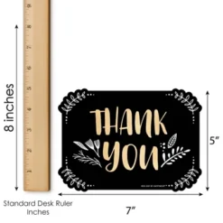 Big Dot Of Happiness Elegant Thankful For Friends - Shaped Thank You Cards - Friendsgiving Thanksgiving Party Thank You Cards & Envelopes - Set Of 12 -Aurora Party Sales GUEST ef0de2ee 1611 470b 85d6 3b5c3098aa02