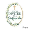 Big Dot Of Happiness Confirmation Elegant Cross - Shaped Fill-in Invitations - Religious Party Invitation Cards With Envelopes - Set Of 12
