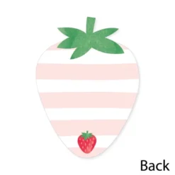 Big Dot Of Happiness Berry Sweet Strawberry - Shaped Thank You Cards - Themed Birthday Party Or Baby Shower Thank You Note Cards With Envelopes 12 Ct -Aurora Party Sales GUEST ef9664b4 b031 4154 be08 0e789a03aba8