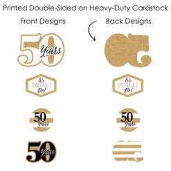 Big Dot Of Happiness We Still Do - 50th Wedding Anniversary - Anniversary Party Centerpiece Sticks - Showstopper Table Toppers - 35 Pieces -Aurora Party Sales GUEST efb6d0a4 fbe8 48cf a129 fb4e2eee5c84