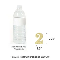 Big Dot Of Happiness Gold Glitter 2 Party Straws - No-Mess Real Gold Glitter Cut-Out Numbers & Decorative 2nd Birthday Party Paper Straws - Set Of 24 -Aurora Party Sales GUEST efba3f83 0660 4a32 a3f6 75c446d27aa7