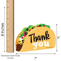 Big Dot Of Happiness Taco 'Bout Fun - Shaped Thank You Cards - Fiesta Thank You Note Cards With Envelopes - Set Of 12 -Aurora Party Sales GUEST f00f5de1 0b9a 441a 9762 22c8777be1fe
