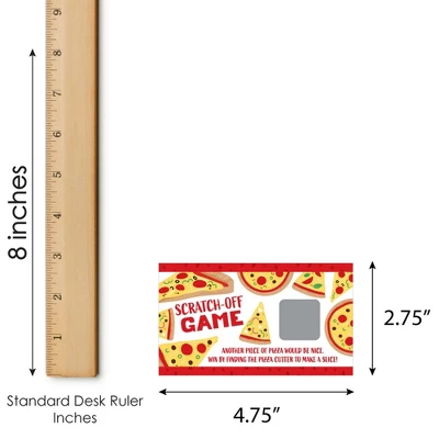 Big Dot Of Happiness Pizza Party Time - Baby Shower Or Birthday Party Game Scratch Off Cards - 22 Count 4 Big Dot Of Happiness Pizza Party Time - Baby Shower Or Birthday Party Game Scratch Off Cards - 22 Count - Image 4