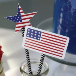 Big Dot Of Happiness Stars & Stripes - Paper Straw Decor - Memorial Day, 4th Of July & Labor Day USA Patriotic Party Striped Decor Straws - Set Of 24 -Aurora Party Sales GUEST f0ba18a1 732e 4482 8fbd 6f08f72e0ac7