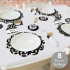 Big Dot Of Happiness Adult 60th Birthday - Gold - Birthday Party Paper Charger & Table Decorations Chargerific Kit For 8