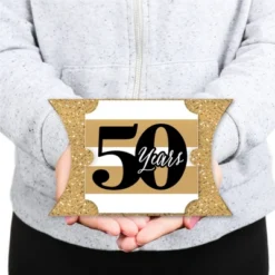 Big Dot Of Happiness We Still Do - 50th Wedding Anniversary - Favor Gift Boxes - Anniversary Party Large Pillow Boxes - Set Of 12 -Aurora Party Sales GUEST f1912a49 c46e 43fa b947 6148f6bf57d0